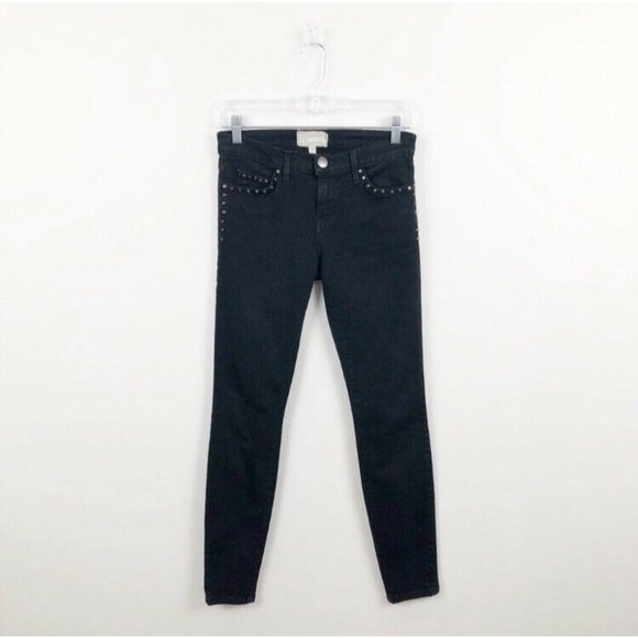 Current Elliott Jeans Black The Ankle Skinny - Picture 2 of 8